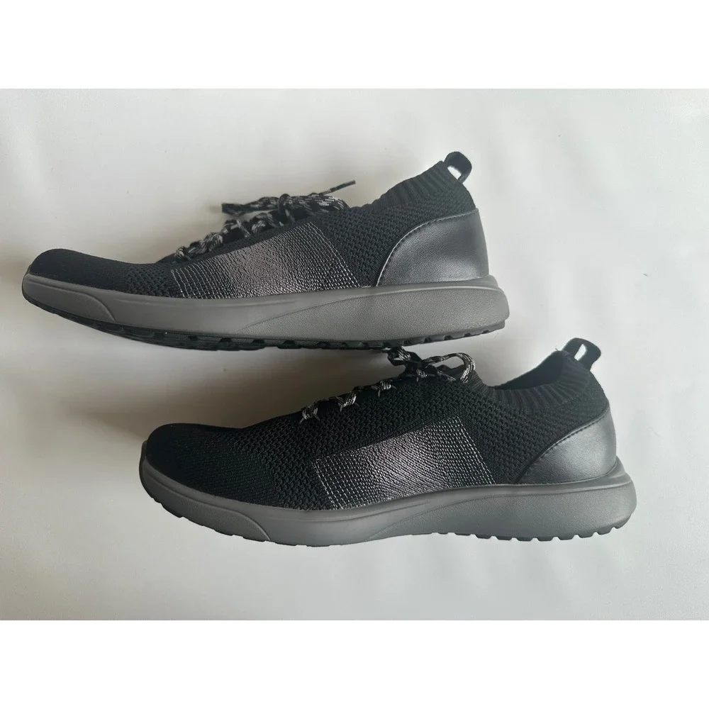 TRAQ by Alegria Black Knit Walking Shoes‎ Sneakers PEA-5050 Men's 42